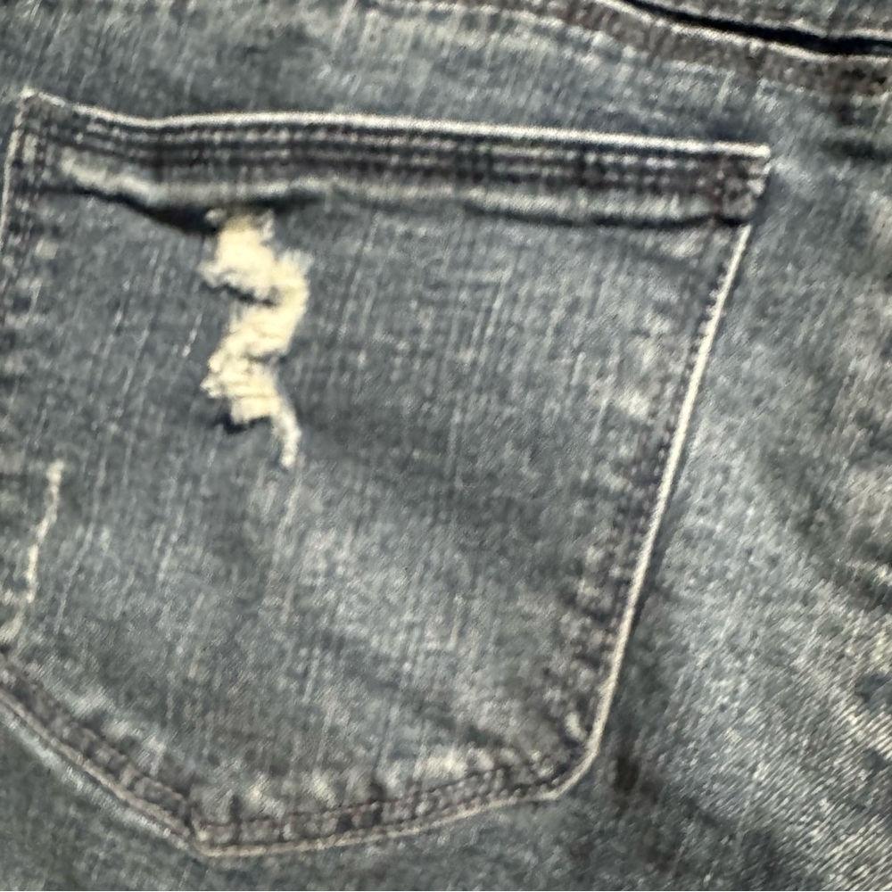 Democracy Distressed Blue Jean Shorts Size 12 - Picture 4 of 10